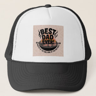 Casquette Meilleur papa jamais design barbecue - King of the