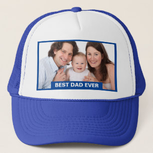 Casquette Meilleur Papa Jamais Photo Cadeaux Ajouter Texte B