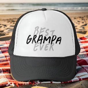 Casquette Meilleur Papi de tous les temps Moderne Noir et Gr