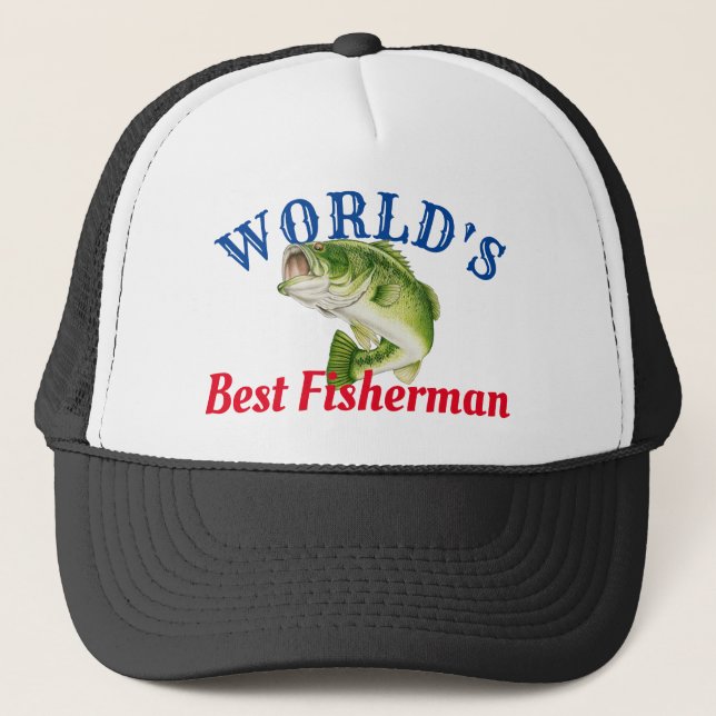 Casquette Meilleur pêcheur du monde (Devant)