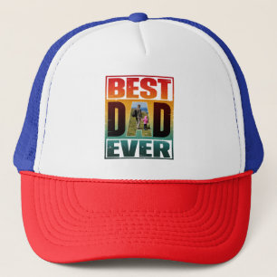 CASQUETTE MEILLEUR PÈRE JAMAIS FÊTE DES PÈRES PHOTO PERSONNA