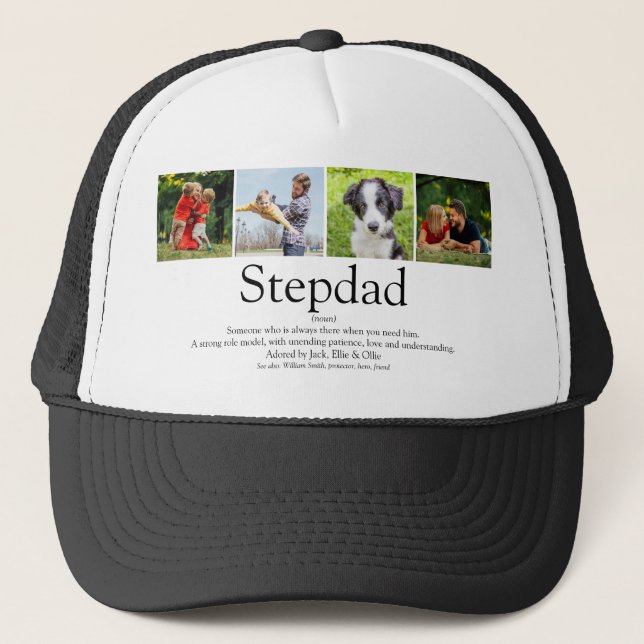 Casquette Meilleur Stepfather Stepdad Jamais Définition Amus (Devant)
