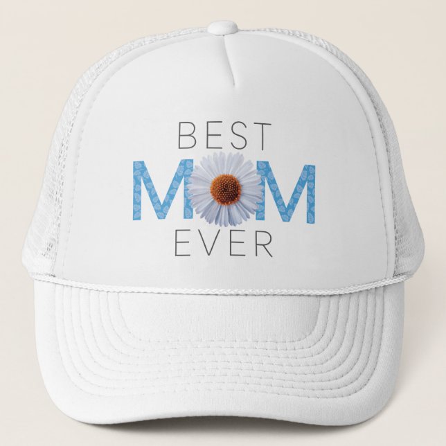 Casquette Meilleure maman jamais avec l'impression d'image d (Devant)