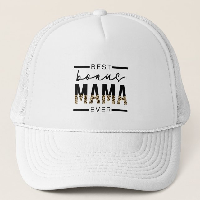 Casquette Meilleurs cadeaux Bonus Mama Ever pour Stepmaman (Devant)