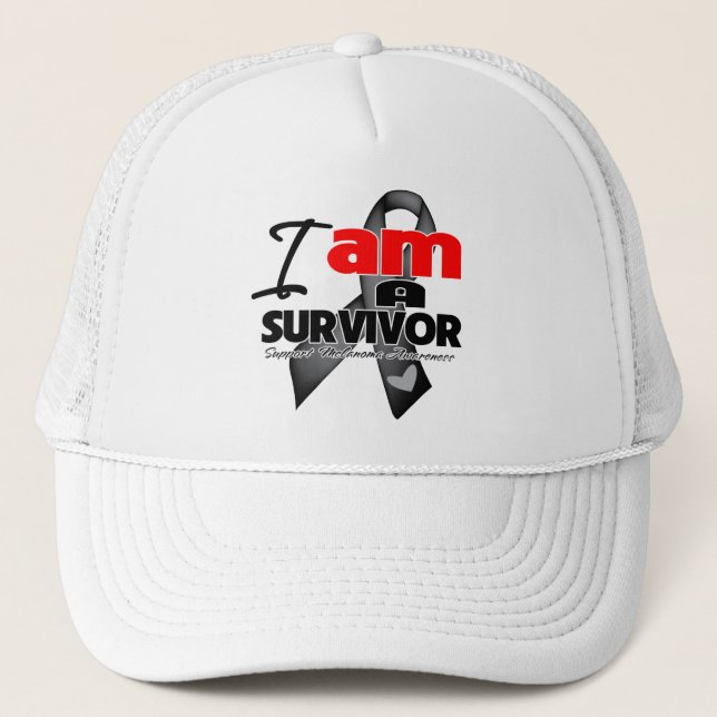 Casquette Melanoma - Je suis un Survivant (Devant)