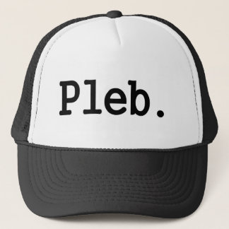 Casquette membre de pleb.a d'une classe sociale dédaignée