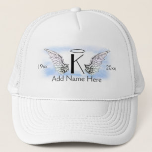 Casquette mémorial personnalisé avec ailes d'ange