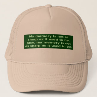 Casquette Memory Not Sharp