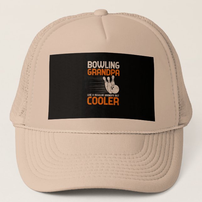 Casquette Mens Grand-père - Grand-père de bowling comme un G (Devant)