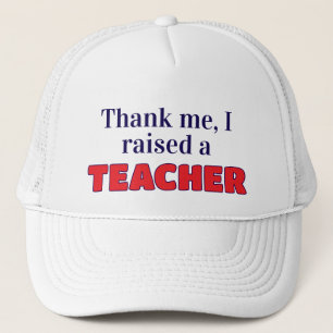 Casquette Merci, j'ai élevé un professeur