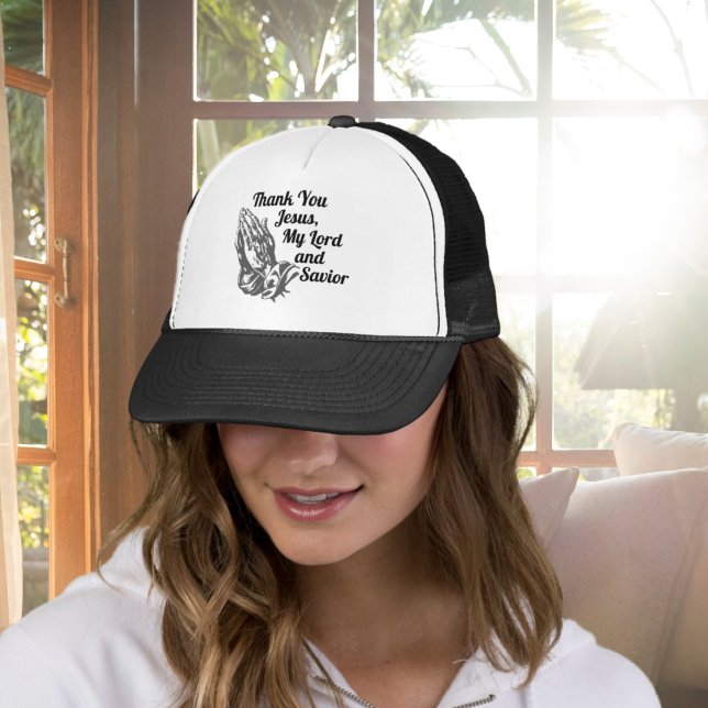 Casquette Merci Jésus Mon Seigneur et la prière du Sauveur M (Créateur téléchargé)