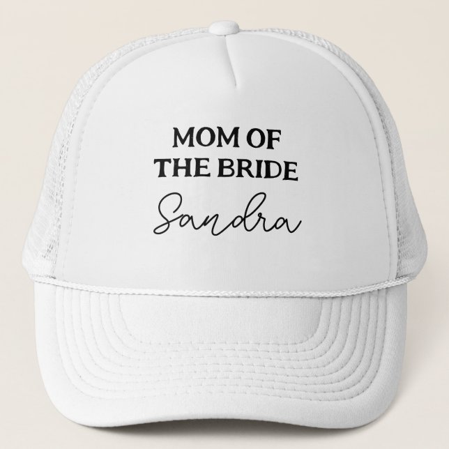 Casquette Mère de la mariée enterrement de vie de jeune fill (Devant)