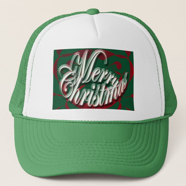 Casquette Merry Christmas à Green Hat (Devant)