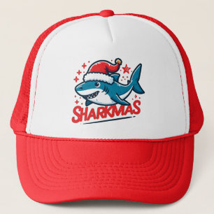 Casquette Merry Sharkmas, Christmas Shark, Funny Shark Xmas