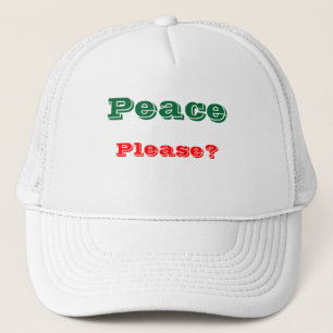 Casquette Message de chapeaux de camionneurs de paix
