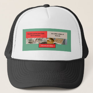 Casquette Message Proverbes - Proverbes 22-3 - Noir et Blanc