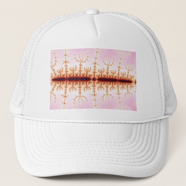 Casquette Mesure sismique - Art fractal (Devant)