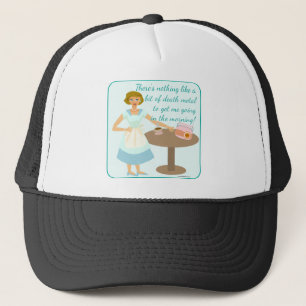 Casquette Métal de mort femme au foyer