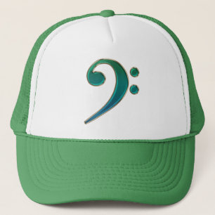 Casquette métallique coloré de musique de clef