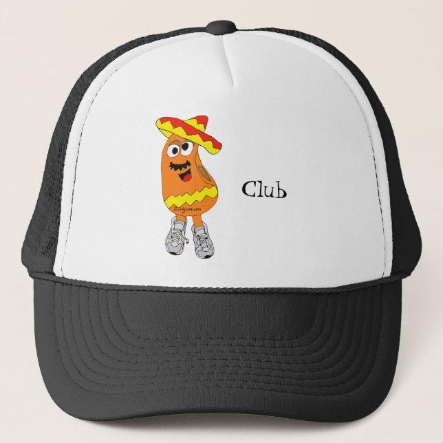 Casquette mexicain de bande dessinée d'haricot (Devant)