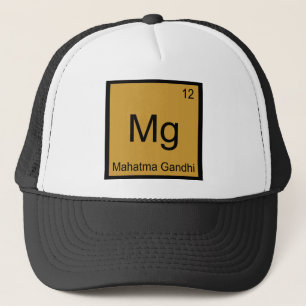 Casquette Mg - Mahatma Gandhi Funny Chimie Symbole de l'élém