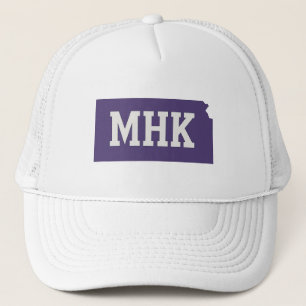 Casquette MHK Kansas Abréviation de Manhattan KS State