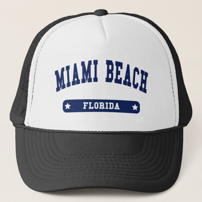 Casquette Miami Beach Florida College Style tee - shirts (Devant)