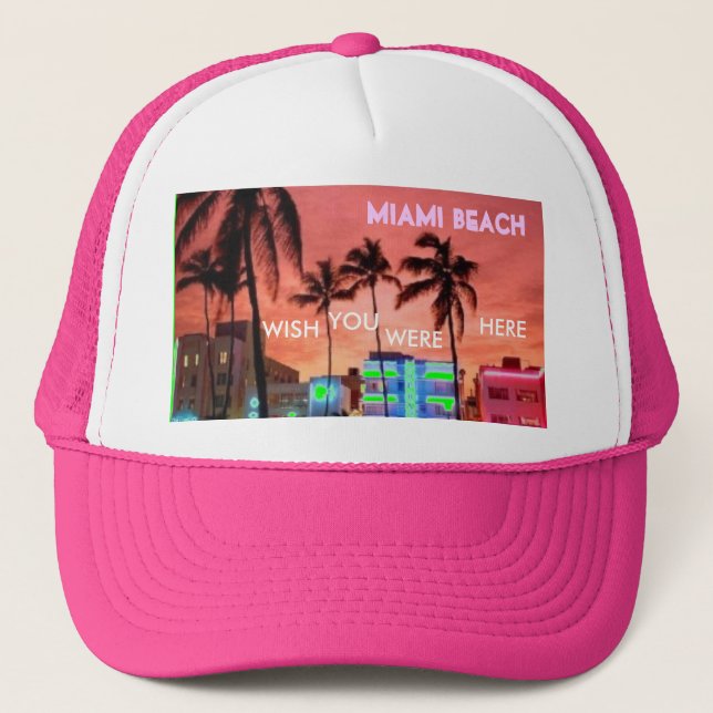 Casquette Miami Beach, la Floride (Devant)
