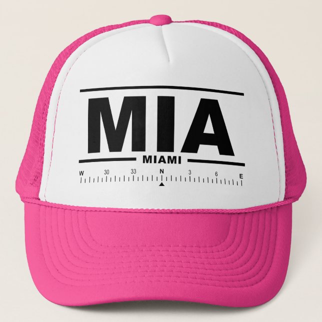 Casquette Miami International Airport MIA (Devant)