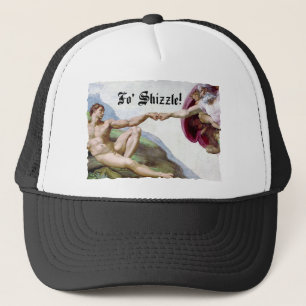 Casquette Michelangelo Création De L'Homme Fist Bump Fo Shiz