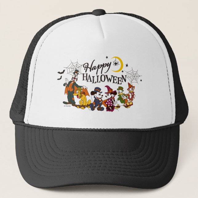 Casquette Mickey et ses amis | Bonne Halloween (Devant)