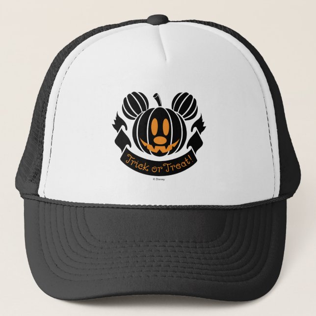 Casquette Mickey Jack-o'-Lantern | Tricoter ou traiter (Devant)