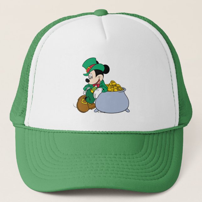 Casquette Mickey Pot Souris Or | Saint Patrick's Day (Devant)
