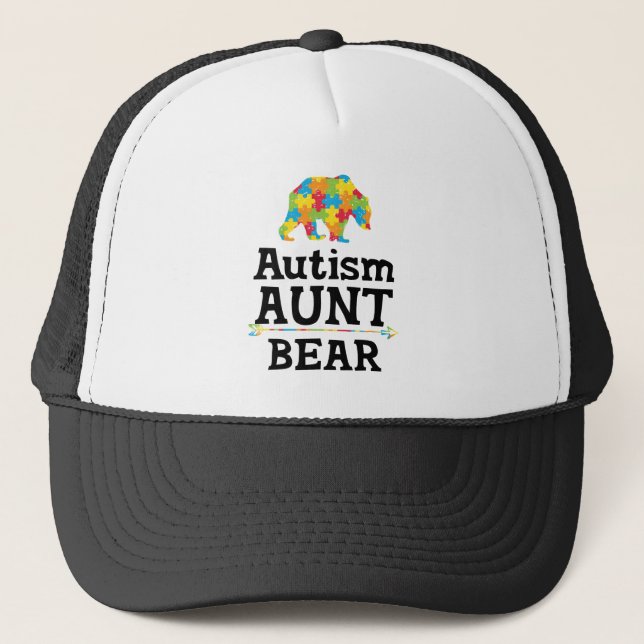 Casquette Mignonne Sensibilisation sur l'autisme Tante Oear (Devant)