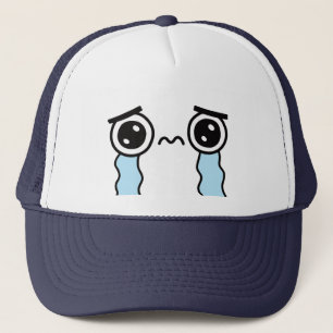 Casquette Mignonne Triste Pleure Face Emoji