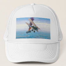 Casquette militaire d'aviation de biplan de WWI