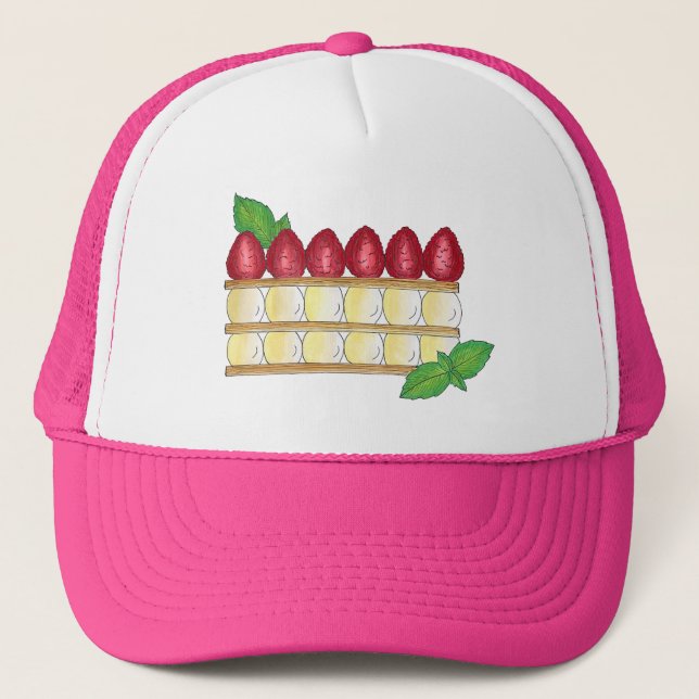Casquette Mille Feuille Pâtisserie Chef pâtisserie boulanger (Devant)