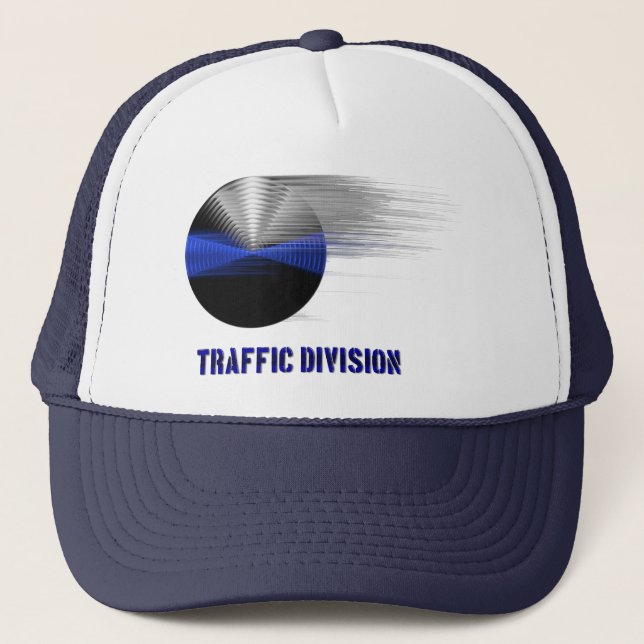 Casquette Mince Ligne Bleue Symbole - Division de la circula (Devant)