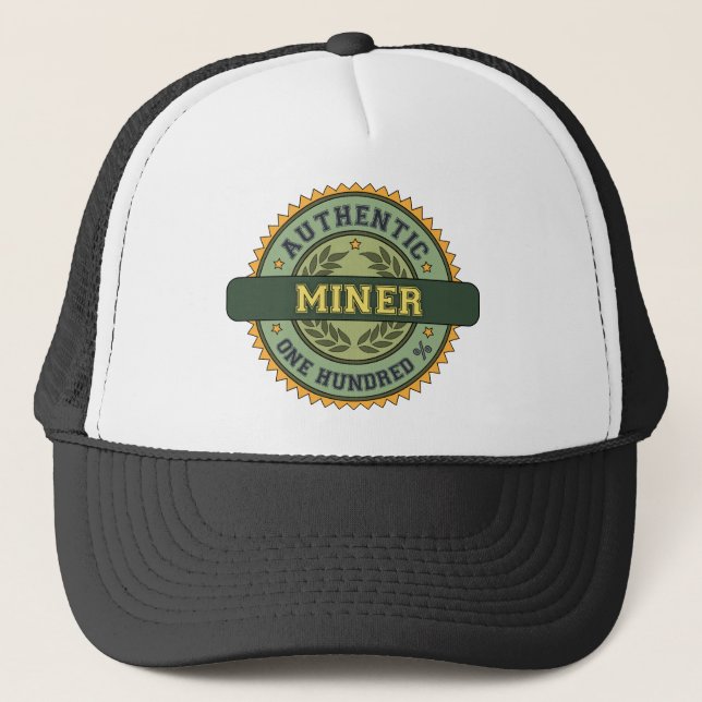 Casquette Mineur authentique (Devant)