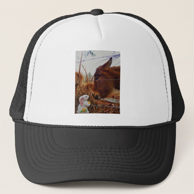 Casquette Miniature cheval Brown et lapin de Pâques (Devant)