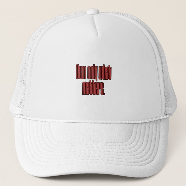 Casquette Minimalist Motivational Quote Baseball Cap — Moder (Devant)