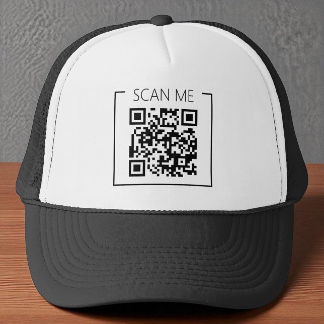 Casquette Minimalist QR Code Scan Me Business (Créateur téléchargé)