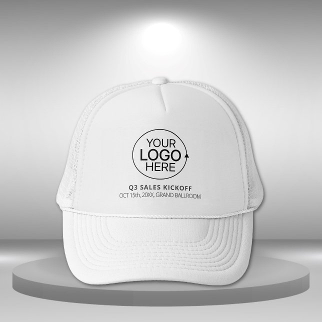 Casquette Minimaliste Ajoutez Votre Logo Marketing Petite En (Minimalist Add Your Logo Marketing Small Company Trucker Hat)