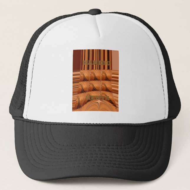 Casquette Miroir africain traditionnel : Girafe tissée (Devant)