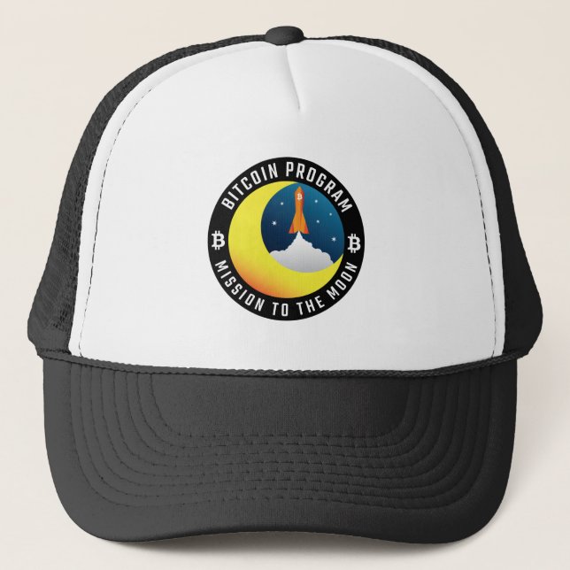 Casquette Mission Bitcoin à la couleur de la Lune (Devant)
