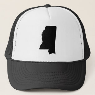 Casquette Mississippi en noir et blanc