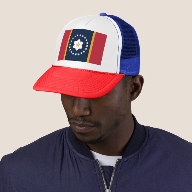 Casquette Mississippi : Le drapeau de l'État américain de Ma (En situation)