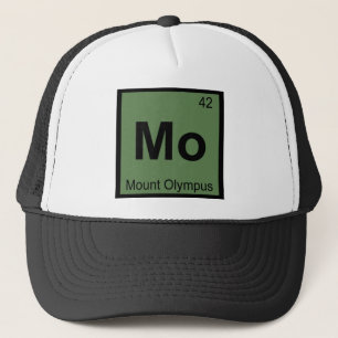Casquette Mo - Mont Olympe Chimie Symbole du tableau périodi