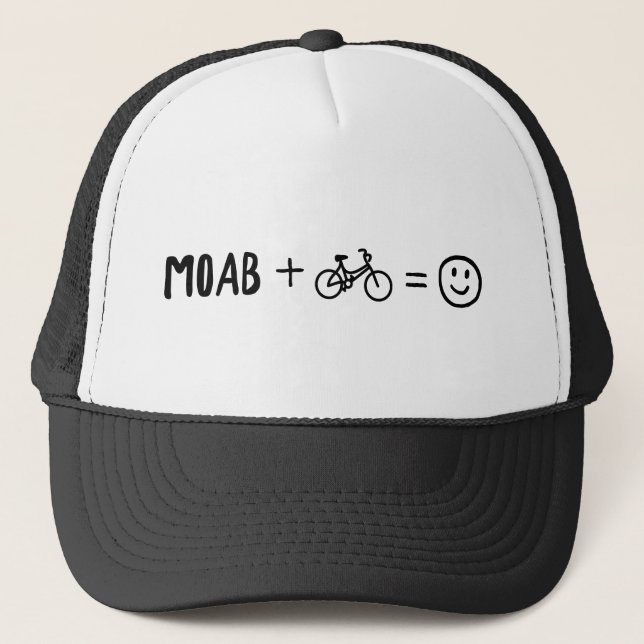 Casquette Moab Utah Plus Bikes Makes You Happy (Devant)