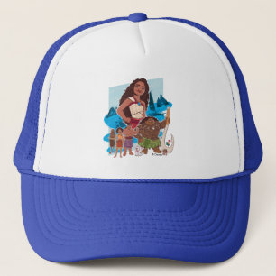 Casquette Moana & Crew vole au-delà de l'Horizon